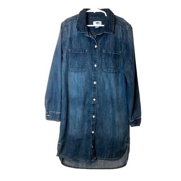 Old Navy long sleeve denim shirt dress